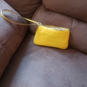 Yelloe Michael Kors wristlet